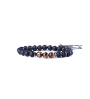 JTAW23DOB1256 KAPLANGÖZÜ HEMATİT ONYX DOĞALTAŞ BİLEKLİK