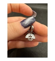 Disney Mickey Mouse Çift Sallantılı Charm (Gümüş)
