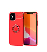 Apple İphone 12 Mini Kılıf Range Yüzüklü Silikon - Kırmızı