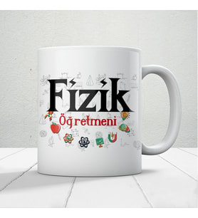 Fizik Öğretmenlerine Özel Öğretmenler Günü Hediyelik Baskılı Kupa