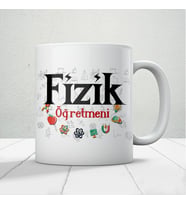 Fizik Öğretmenlerine Özel Öğretmenler Günü Hediyelik Baskılı Kupa