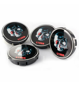 Skull Storm Tuning Damla Geçme Jant Göbeği 4'lü 55mm