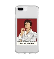 Iphone 7 Plus ve 8 Plus Uyumlu Scarface Tony Montana Tasarımlı Şeffaf Telefon Kılıfı