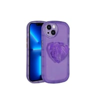 Apple iPhone 13 Uyumlu Kılıf Kamera Korumalı Pop Soketli Renkli Zore Ofro Kapak (Mor)