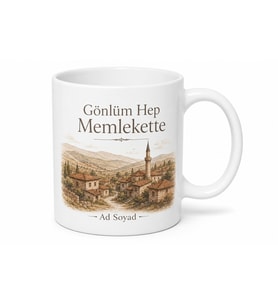 Gurbetten Memlekete Selam Baskılı Kupa Bardak Gurbet Hediye