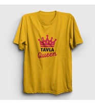 Presmono Unisex Sarı Backgammon Queen Tavla Kraliçesi Oyun V2 T-Shirt 417652tt (Sarı)