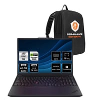 Lenovo Thinkpad P16V Gen 3 Core Ultra 7 255H İş İstasyonu 40GB RAM 4TB SSD 16" FHD+ FreeDOS + Per4 USB 21RS000BTXP330