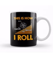 This Is How I Roll Physics Pun Funny Science Kupa Bardak Porselen