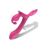 Lord Rabbit Şarjlı G Nokta ve Klitoris Uyarıcı Vibratör Strapless Strap On 2 in 1 Vibratör