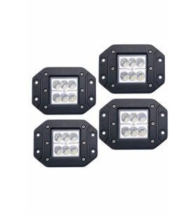 4 Adet 6 Ledli 4500 Lümen Off Road Gömme Sis Lambası