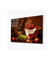 Miyrem Glasses Collection -A1^#  Meyveler Cam Tablo (Çok Renkli)