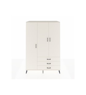 Kronos Dolap 6 Raflı 3 Çekmeceli Tek Askılı 132x59x195 Aytaşı-Aytaşı/Aytaşı
