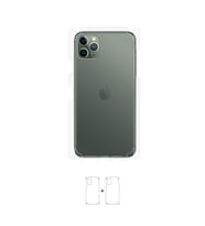 Apple iPhone 11 Pro Max Arka-Yan Koruyucu Poliüretan Film Wrapsol