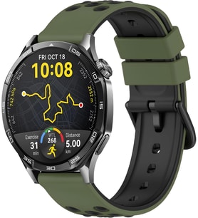 22mm ile Uyumlu Saatler için Çift Renkli Benekli Model 46mm Silikon Kordon HUAWEI Watch (GT6 Pro/GT6/GT5 Pro/GT5/GT4/Watch 4 Pro/GT3/GT3 Pro/GT2/GT2 Pro)