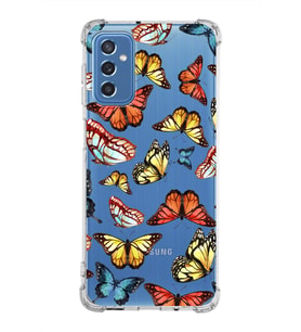 PrintiFy Samsung Galaxy M52 Uyumlu Water Color 2 Baskılı Şeffaf Köşe Korumalı Antişok Kılıf