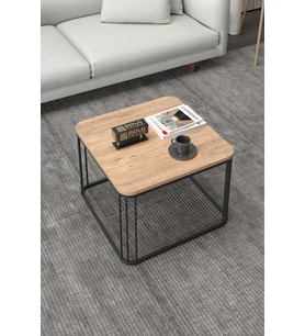 Orta Sehpa Ve Zigon Sehpa Oval Lüx 5'Li Set Beyaz