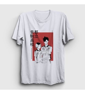 Presmono Unisex Beyaz Kuroken Voleybol High Anime Haikyu T-Shirt 237671tt