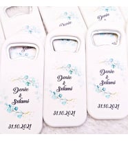 Hayaller Dükkanı 30 Adet Baskılı Dikey Açacak Magnet 4,5x10,5 Cm Uv Nikah Şekeri Nişan Şekeri