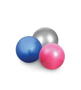 Pilates Topu 65cm - Şişirme Pombası Hediyeli (Pembe)