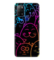 Omix X300 X500 X400 X600 X700 Kılıf Desemli Silikon Neon Cats 1790
