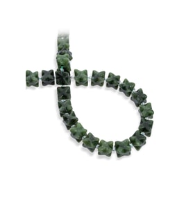 Yeşim Kuvars Doğal Taş Küp Yıldız Kesim 10x10mm Dizi