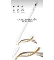 Dokunmatik Kalem Tüm Cihazlara Uyumlu Tablet Telefon Için Çizim & Yazı Kalemi Stylus Pen (Beyaz)