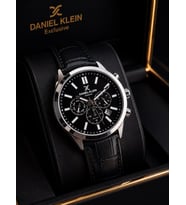 Daniel Klein Damat Ve Takım Elbiseye Özel 2 Yıl Garantili Deri Kordon Erkek Kol Saati VS.BLKT.1067