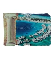 Maldivler Temalı Sütun Magnet (Karışık)
