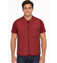 Dewberry Erkek %100 Polyester Yelek Bordo Y9611 Günlük Dış Giyim, Kazak ve Gömlek Kombini, Seyahat Gardırobu