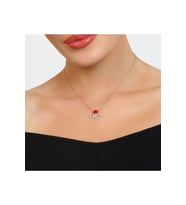 Sonsuzluk Gül Kolye - 925 Ayar Gümüş