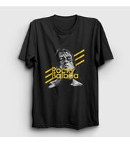 Presmono Unisex Siyah Balboa Film Rocky T-Shirt 249345tt