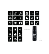 Minimal 27 Desen ve Spray Tattoo Geçici Dövme Seti
