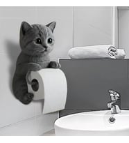 Kedi Tasarımlı Tuvalet Kağıtlığı