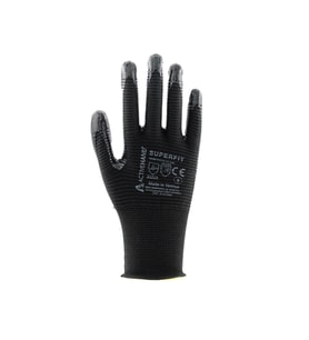 SUPERFİT SY/SY NO:9 Avuç İçi Tırtıklı Nitril Kaplı Polyester Eldiven