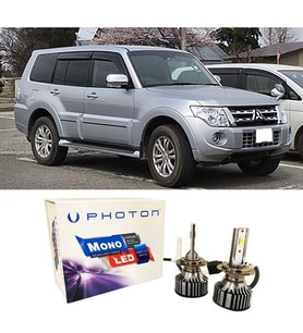 Mitsubishi Pajero Led Xenon Uzun + Kısa Far Ampulü H4 Mono Yeni Seri Beyaz