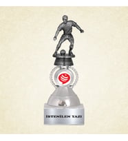 Futbolcu Figürlü Kişiselleştirilebilir Kupa (Silver)