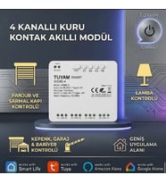 TUYA DESTEKLİ KURU KONTAK ANAHTAR 85-250V RF 433
