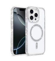 Lexroo iPhone 16 Pro Kılıf M-safe Şarj Özellikli Tera Silikon Kılıf - Şeffaf