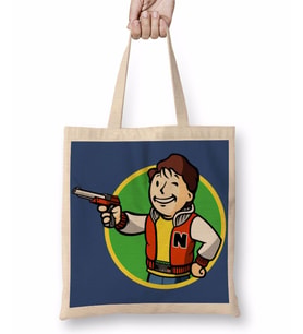 Fallout Fan Boy Bez Çanta Uzun Saplı