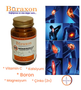 Buraxon Bor içeren gıda takviyesi Vitamin mineral Tablet boron supplement