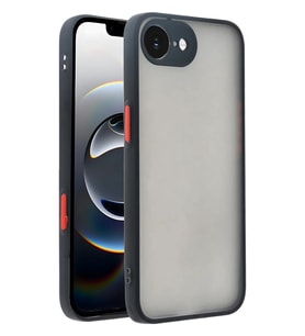 iPhone 16E Kılıf Montreal Silikon Kapak - Siyah