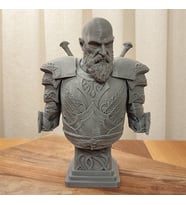 Kratos God Of War Bust Dekoratif Figür