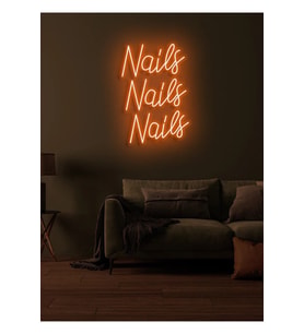 Nails Nails Nails Yazılı Neon Tabela