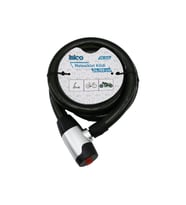 ANAHTARLI AÇ-KAPA KİLİT KAPAKLI MOTOR - BİSİKLET KİLİT ÇELİK TEL SİYAH ŞEFFAF KILIF 24MMX150CM (4915) GO-53-vice/(1395) 02373