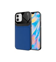 Apple iPhone 12 Uyumlu Kılıf Zore Emiks Kapak (Lacivert)