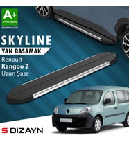 S-Dizayn Renault Kangoo 2 Uzun Şase Skyline Krom Yan Basamak 223 Cm 2008-2020 A+ Kalite