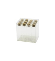 Boş Tüp Cam Şişe - 20 ml - Mantar Kapak