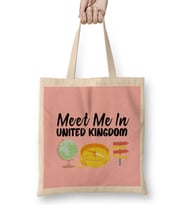 Funny Travel United Kingdom Gift Design Lover-Trippin Wanderlust Journey Adventurer Vacation Bez Çanta Uzun Saplı