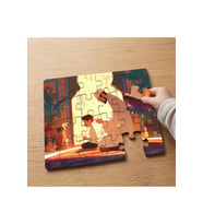İbadet - Namaz - Din Tasarımlı 24 Parça Ahşap Çocuk Puzzle MPK0173