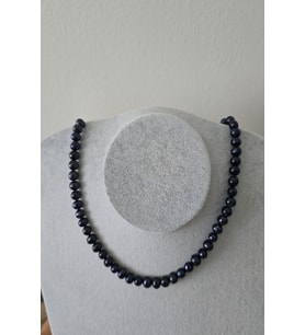 5 MM GERÇEK SİYAH İNCİ KOLYE